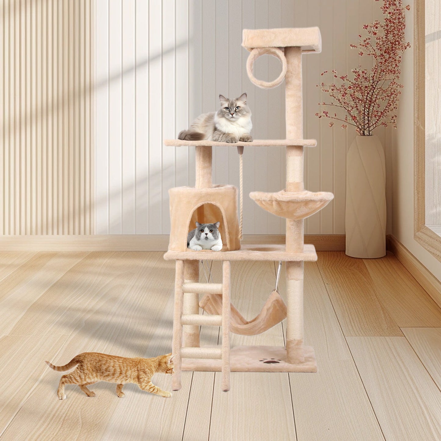 Katt möbel , klätterställning i flera våningar Crazy catlady shop