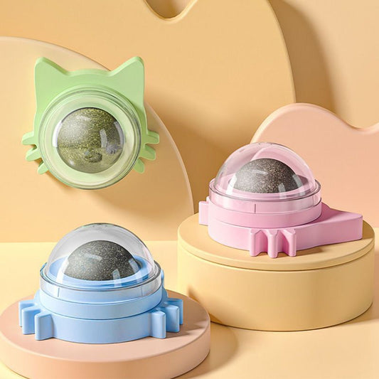 Rotating Wall Edible Catnip Ball Crazy catlady shop