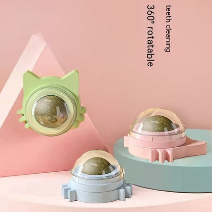 Rotating Wall Edible Catnip Ball Crazy catlady shop