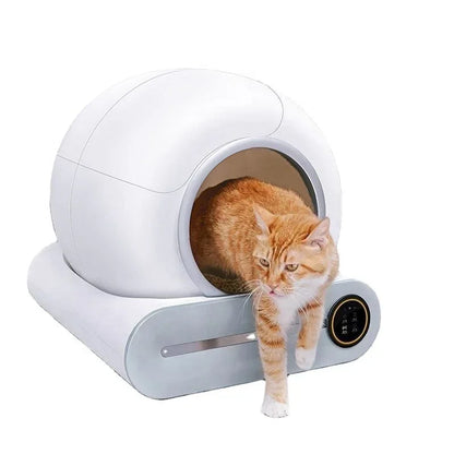 Smart Cat Litter Box Fully Automatic Large Capacity Cat Litter Box Semi-enclosed Smart Cat Toilet APP Remote Control Crazy Catlady Shop