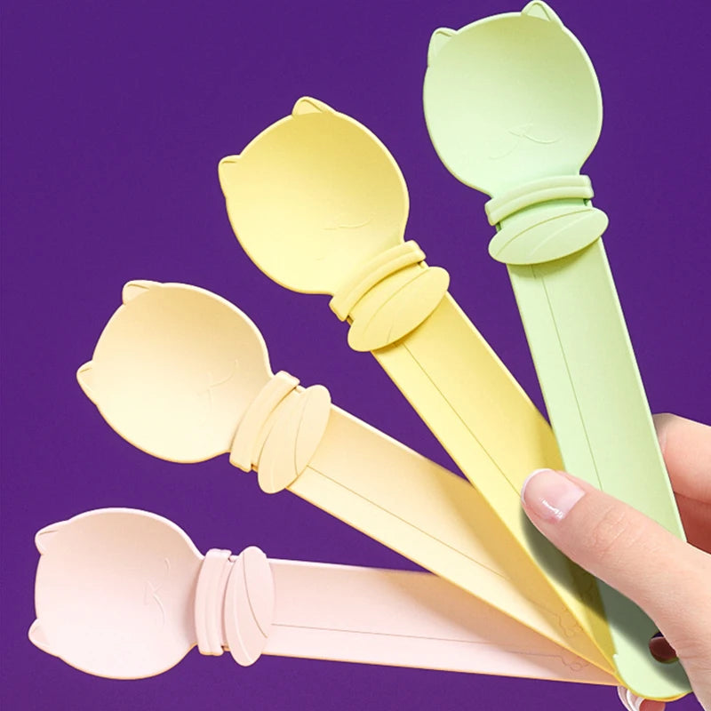 2PCs Cat Strip Squeeze Spoon Cat Strip Feeder for Lickable Wet Cat Treats Pet Liquid Snack Feeding Tool Cat Feeder Pet Supplies Crazy Catlady Shop