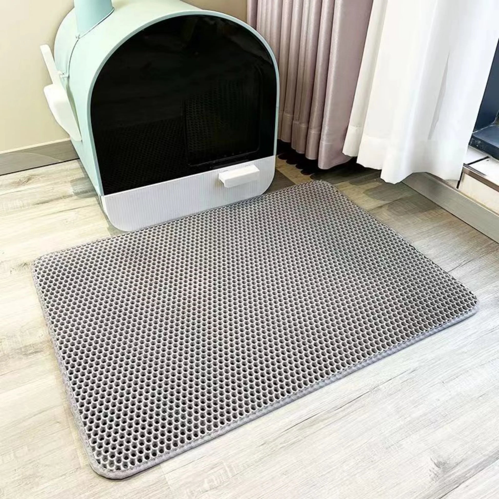 Large Cat Litter Mat Waterproof Double Layer Litter Trapping Clean Pad for Cat Litter Box Durable and Easy to Clean Crazy Catlady Shop