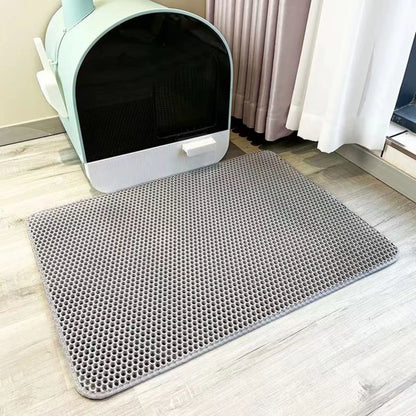 Large Cat Litter Mat Waterproof Double Layer Litter Trapping Clean Pad for Cat Litter Box Durable and Easy to Clean Crazy Catlady Shop