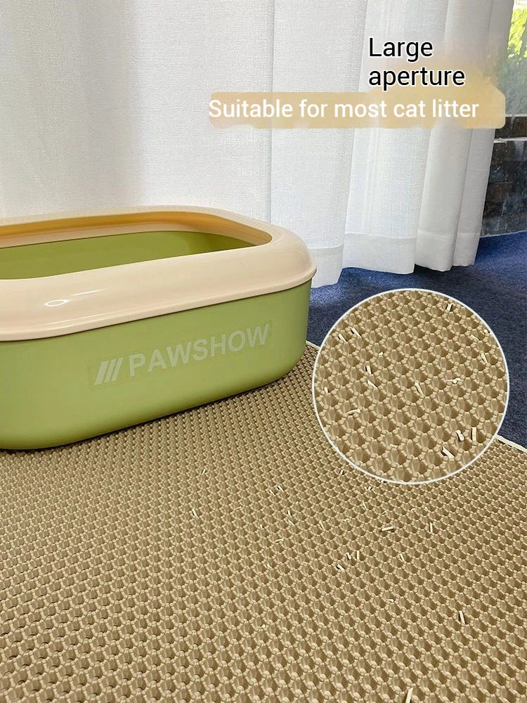 Large Cat Litter Mat Waterproof Double Layer Litter Trapping Clean Pad for Cat Litter Box Durable and Easy to Clean Crazy Catlady Shop